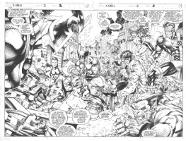 Jim Lee Scott Williams X-Men Comic Art